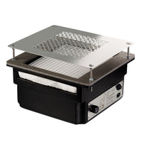 TERI 800 - Aspirateur Ongles Encastrable - 100W Réels - Garantie 5 Ans - Noir & Grille Silver