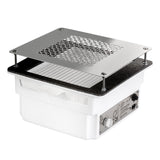 TERI Turbo Professional - Aspirateur Ongles Encastrable - 90W - Filtre HEPA & Garantie 5 Ans - Blanc & Grille Argent (Silver)
