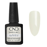 Flacon CND Shellac All Frothed Up 12,5 ml avec nuancier blanc ivoire crème