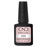 Flacon CND Shellac Aurora vernis semi-permanent rose pâle laiteux 12,5 ml