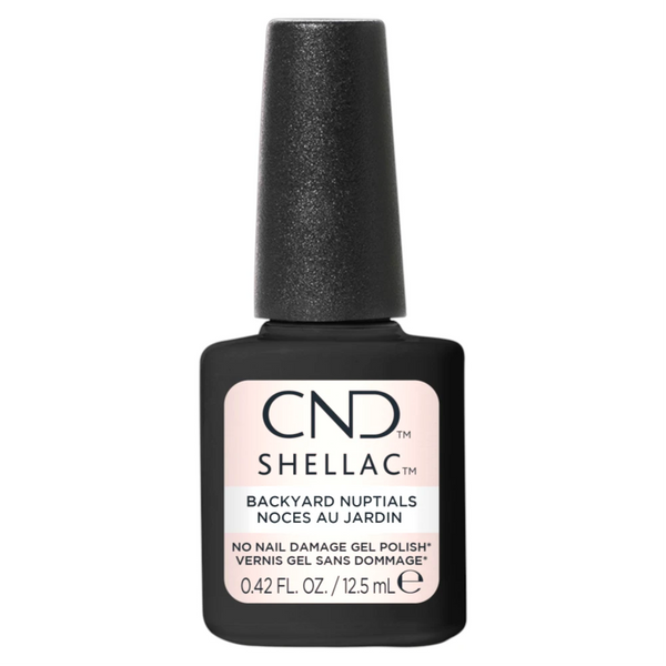 Vernis semi-permanent CND Shellac Backyard Nuptials 12,5 ml blanc rosé Sans TPO