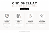 Avantages de la CND Shellac Base Coat Original 12,5 ml