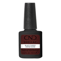 Flacon CND Shellac Black Cherry 12,5 ml – Vernis semi-permanent bordeaux cerise noire