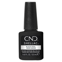 CND Shellac Black Pool 12,5 ml Sans TPO – vernis semi-permanent noir profond