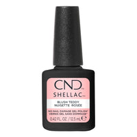 Flacon CND Shellac Blush Teddy 12,5 ml, vernis semi-permanent rose pastel nacré Sans TPO