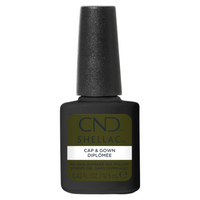 CND Shellac Cap & Gown 12,5 ml Sans TPO – vernis semi-permanent vert kaki foncé