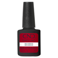 Vernis semi-permanent CND Shellac Decadence rouge bordeaux 12,5 ml