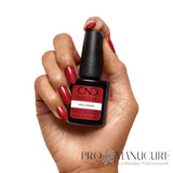 CND Shellac Hollywood 12,5 ml porté sur les ongles avec son flacon
