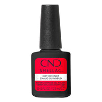 Flacon CND Shellac Hot Or Knot 12,5 ml – Vernis semi-permanent rouge corail Sans TPO