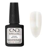Nuancier CND Shellac Ice Bar – Blanc translucide aux reflets nacrés