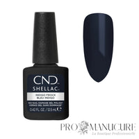 CND Shellac Indigo Frock 12,5 ml avec nuancier bleu indigo profond