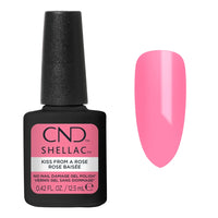 CND Shellac Kiss From A Rose 12,5 ml avec nuancier rose vif