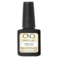 CND Shellac Linen Luxury 12,5 ml – vernis semi-permanent beige ivoire nude