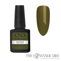CND Shellac Olive Grove – nuancier vert olive kaki profond