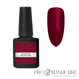 CND Shellac Rouge Rite 12,5 ml avec aperçu de la teinte rouge foncé intense