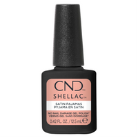 Vernis semi-permanent CND Shellac Satin Pajamas 12,5 ml rose nude poudré Sans TPO