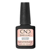 Flacon CND Shellac Uncovered 12,5 ml – Vernis semi-permanent nude beige Sans TPO