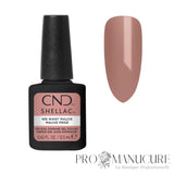CND Shellac We Want Mauve mauve rosé nude avec aperçu de la teinte