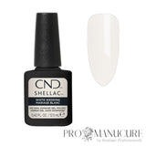 CND Shellac White Wedding blanc crème avec aperçu de la teinte
