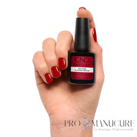 Manucure rouge avec CND Shellac Wildfire 12,5 ml Sans TPO