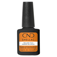 CND Shellac Willow Talk 12,5 ml Sans TPO – vernis semi-permanent brun caramel doré