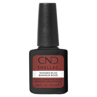 CND Shellac Wooded Bliss 12,5 ml Sans TPO – vernis semi-permanent brun terracotta