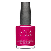 Flacon de CND Vinylux Pink Leggings 15 ml, vernis rose framboise soutenu longue tenue