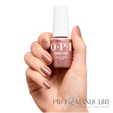 Manucure marron caramel OPI Route Beer Float vec bouteille