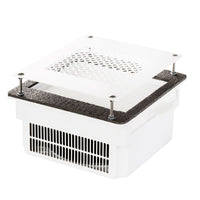 TERI Turbo Professional - Aspirateur Ongles Encastrable - 90W - Filtre HEPA & Garantie 5 Ans - Blanc & Grille Blanche