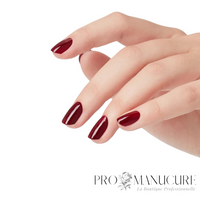 Vernis semi-permanent OPI GelColor Got The Blues For Red rouge profond sur ongles