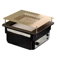 TERI 800 - Aspirateur Ongles Encastrable - 100W Réels - Garantie 5 Ans - Noir & Grille Dorée