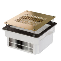 TERI 800 - Aspirateur Ongles Encastrable - 100W Réels - Garantie 5 Ans - Blanc & Grille Gold