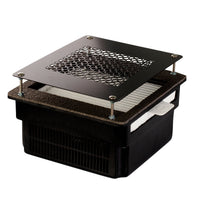 TERI 800 - Aspirateur Ongles Encastrable - 100W Réels - Garantie 5 Ans - Noir & Grille Noire
