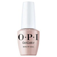 Vernis semi-permanent OPI GelColor Bare My Soul rose nude naturel