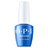 Vernis semi-permanent OPI GelColor Sea-ze The Day bleu vif