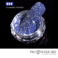 ProManucure NailArt Poudre Crystal Diamond Bleue