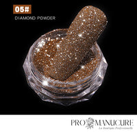 ProManucure NailArt Poudre Crystal Diamond Cuivre