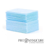 Lingettes bleues micro-fibres sans peluches ProManucure pour prothésiste ongulaire 
